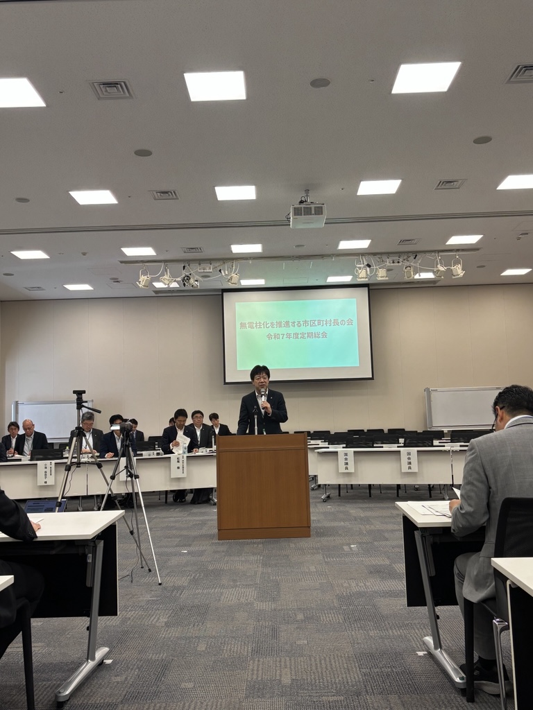 6月5日 無電柱化を推進する市区町村長の会定期総会