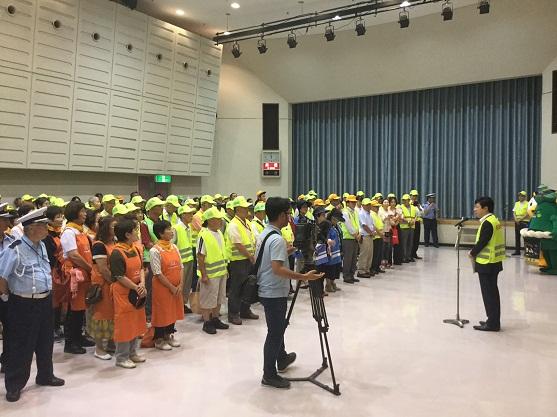 夏の交通安全県民運動の様子