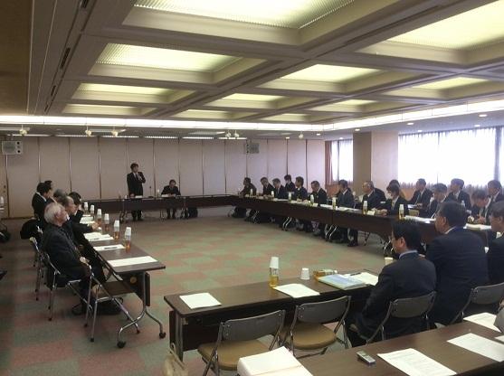 名濃バイパス事業調整会議の様子の写真