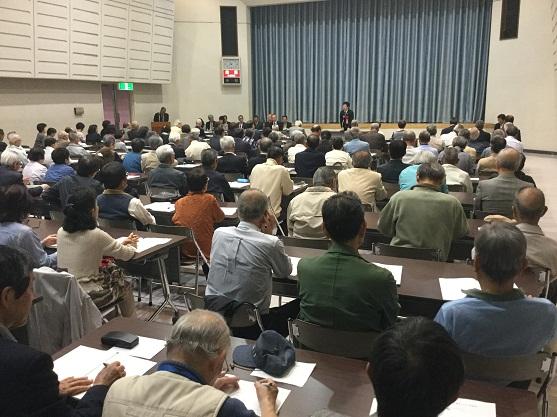 愛知県市町村職員年金者連盟小牧支部総会の様子の写真