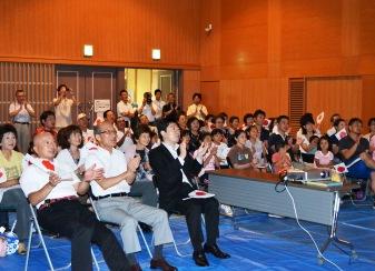 寺本明日香選手応援パブリックビューイングの様子の写真