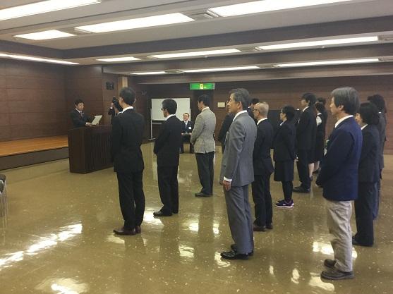 こまき市民文化財団辞令交付式の様子の写真