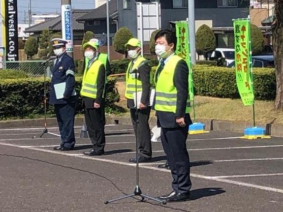 6日 「春の全国交通安全運動」及び「春の安全なまちづくり県民運動」合同キャンペーン