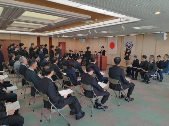 1日 辞令交付式