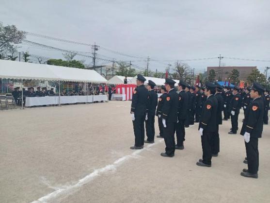 21日 令和6年度小牧市消防観閲式