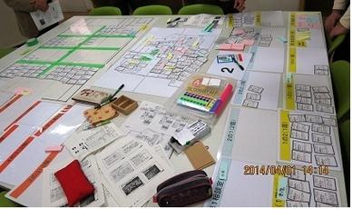 避難所運営ゲーム(HUG)の様子1