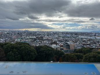 小牧山歴史館展望室からの景色
