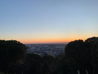 山頂(小牧山歴史館前)からの景色