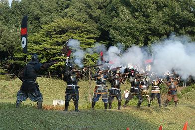 古式銃の演武の写真