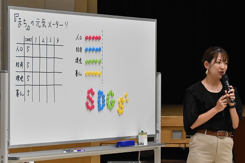 清水さんが説明している様子
