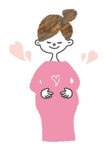 妊娠している女性