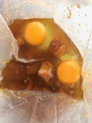 親子煮(加熱前)
