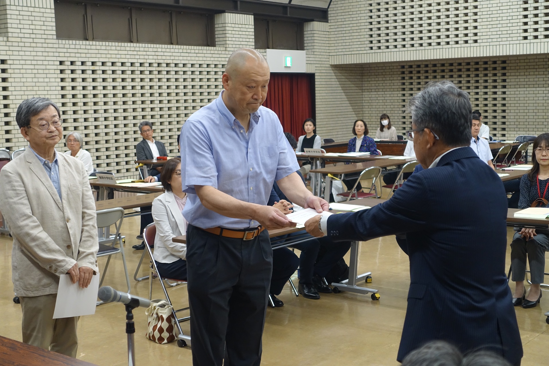 補導員会における委嘱状交付