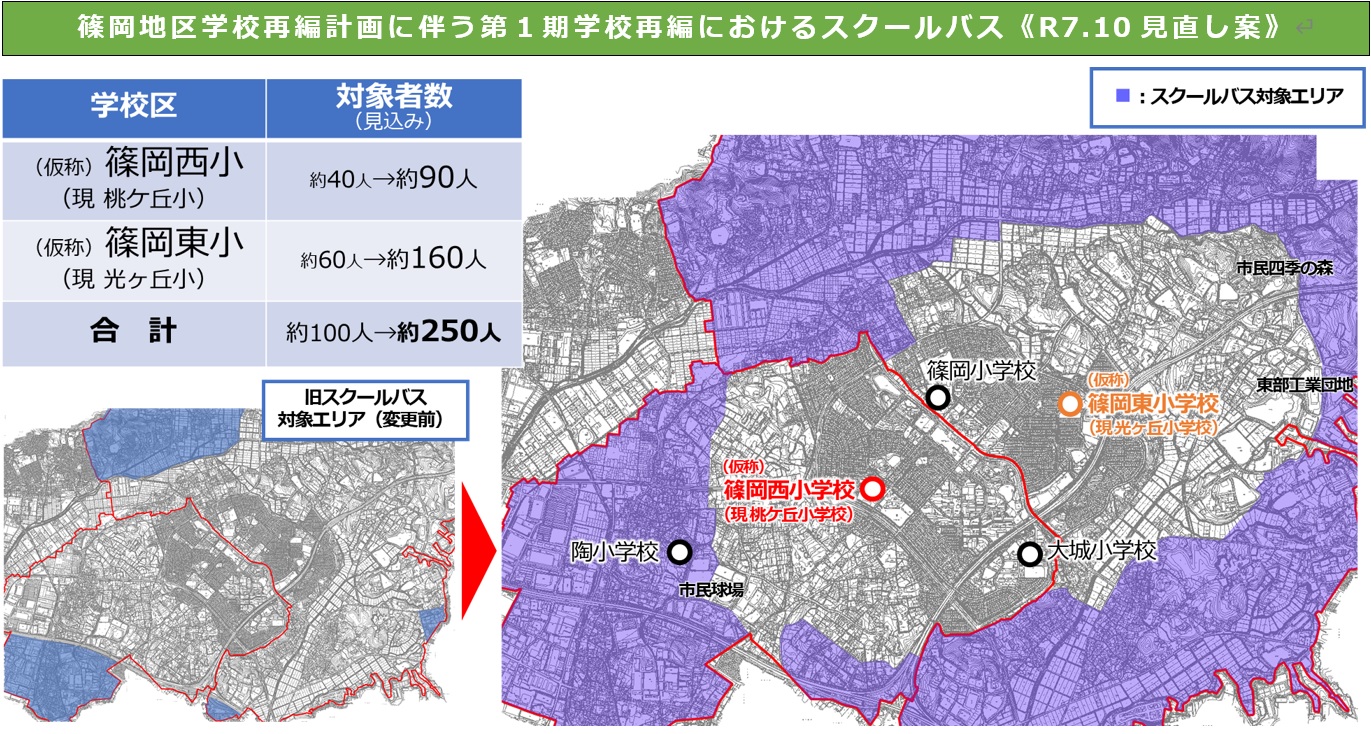 スクールバス対象エリア