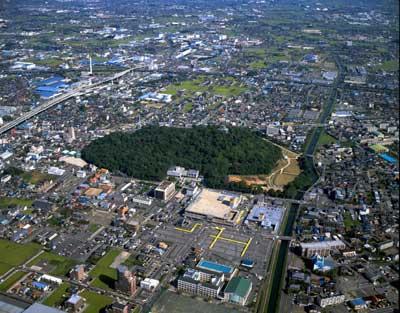 平成14年小牧山空中（南から）の写真