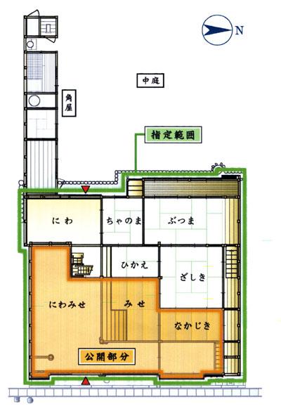 岸田家の見取り図