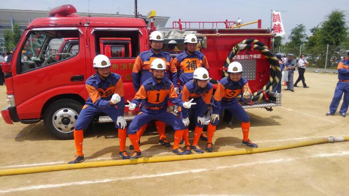 愛知県消防操法大会の写真