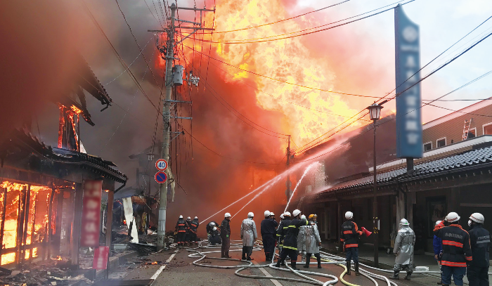 糸魚川市大規模火災の様子