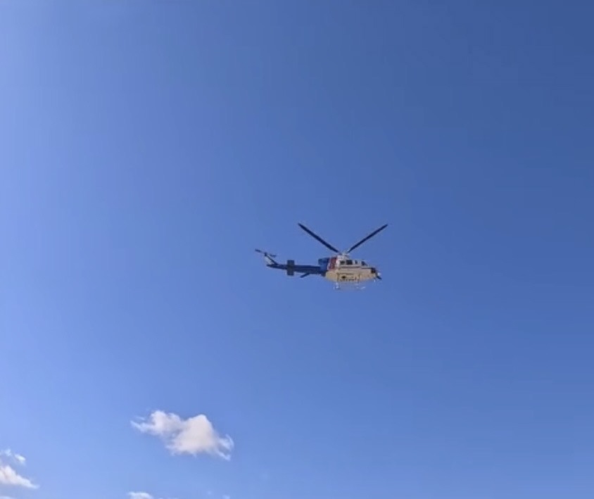 令和7年度第2回小牧市消防本部と名古屋市消防航空隊との連携訓練