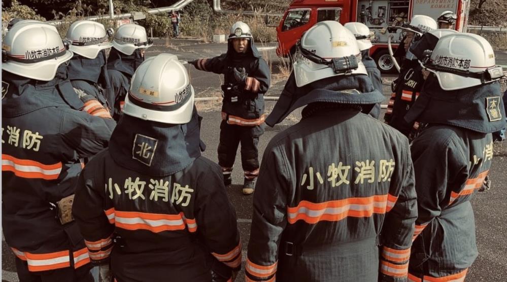 令和7年度第2回小牧市消防本部と名古屋市消防航空隊との連携訓練