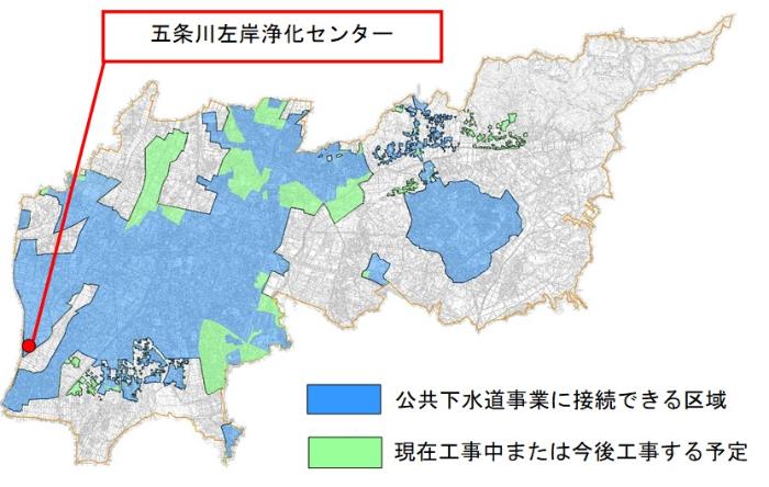 令和5年7月末の公共下水道の区域