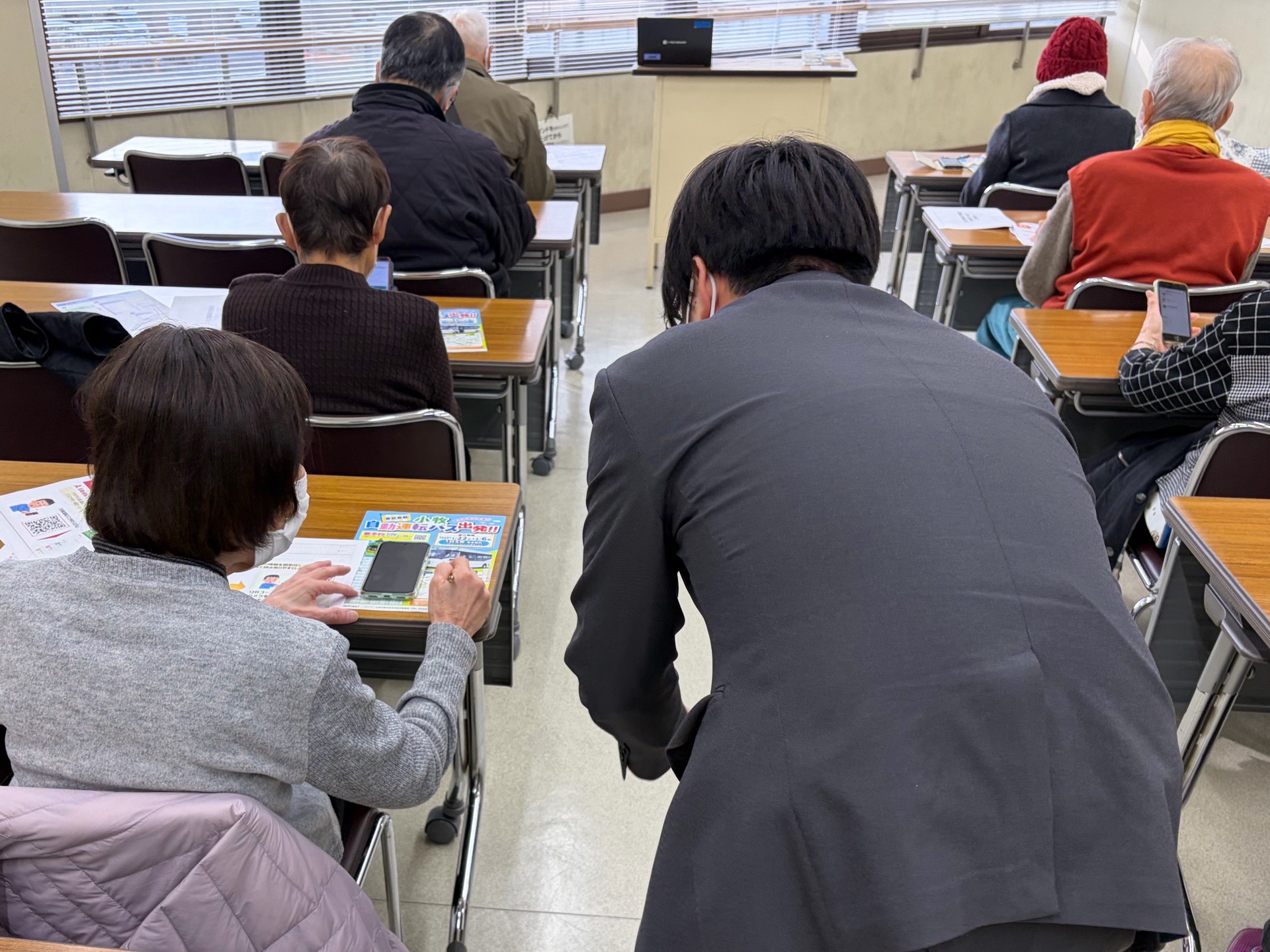 スマホ教室の様子