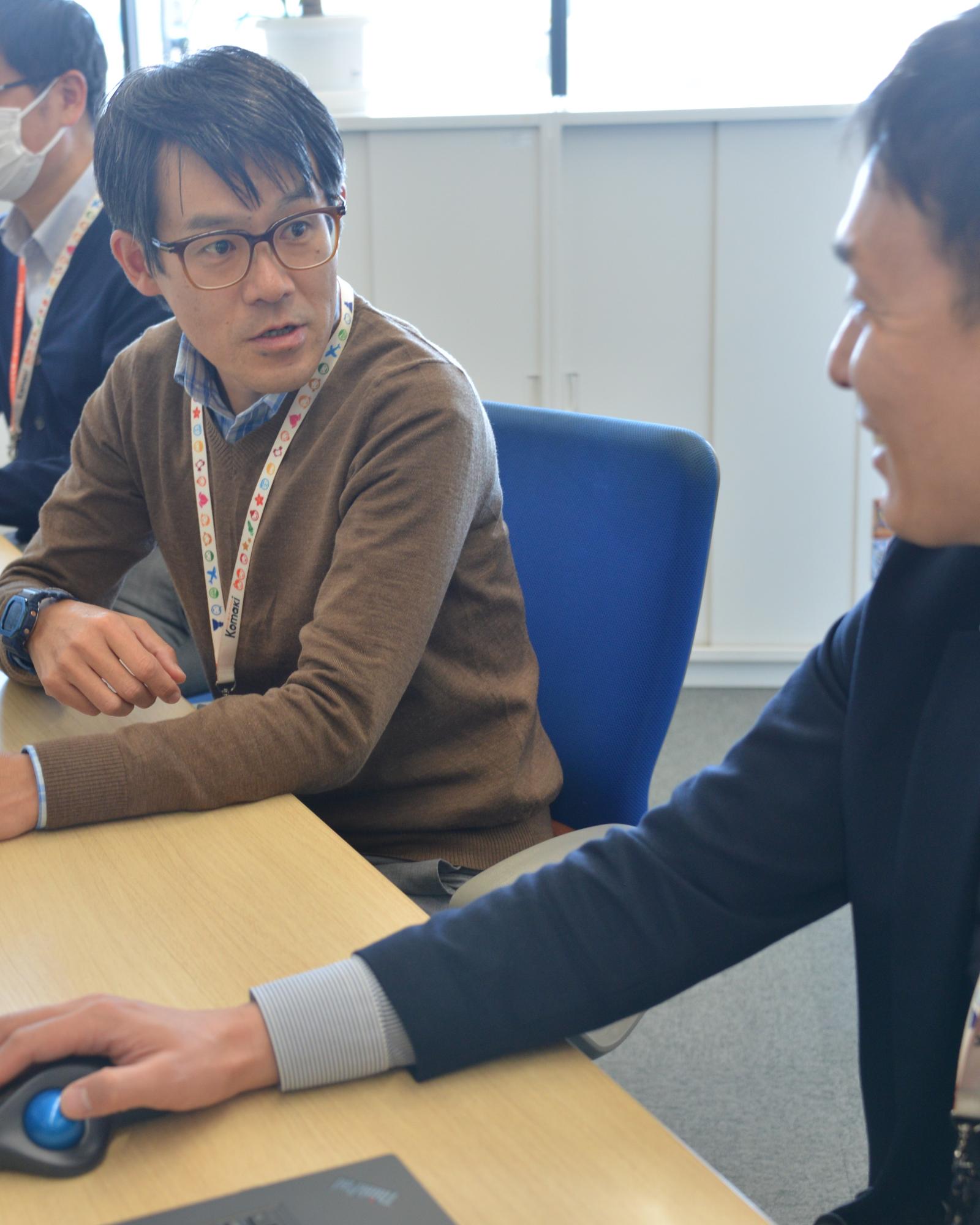 仕事の様子