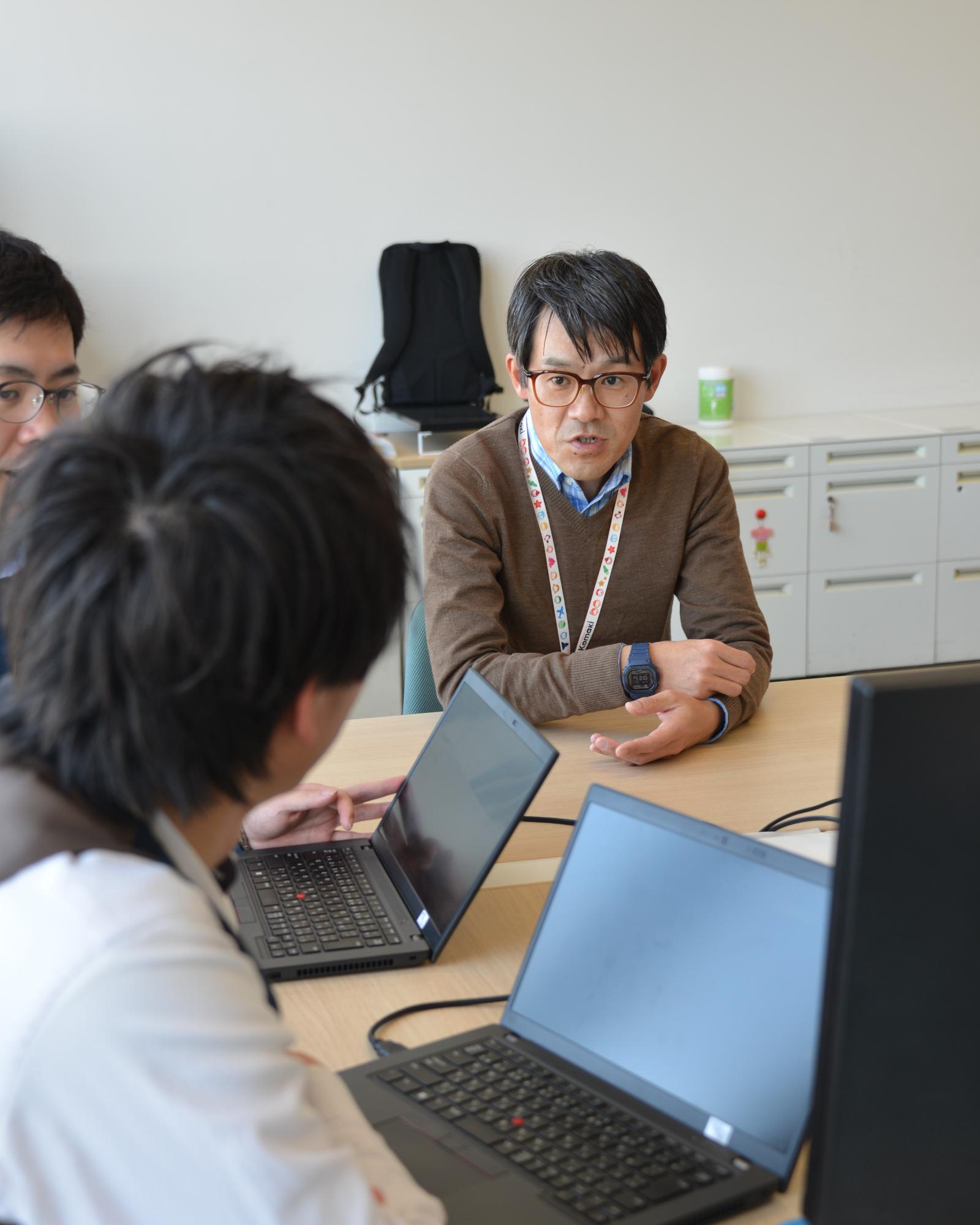 仕事の様子