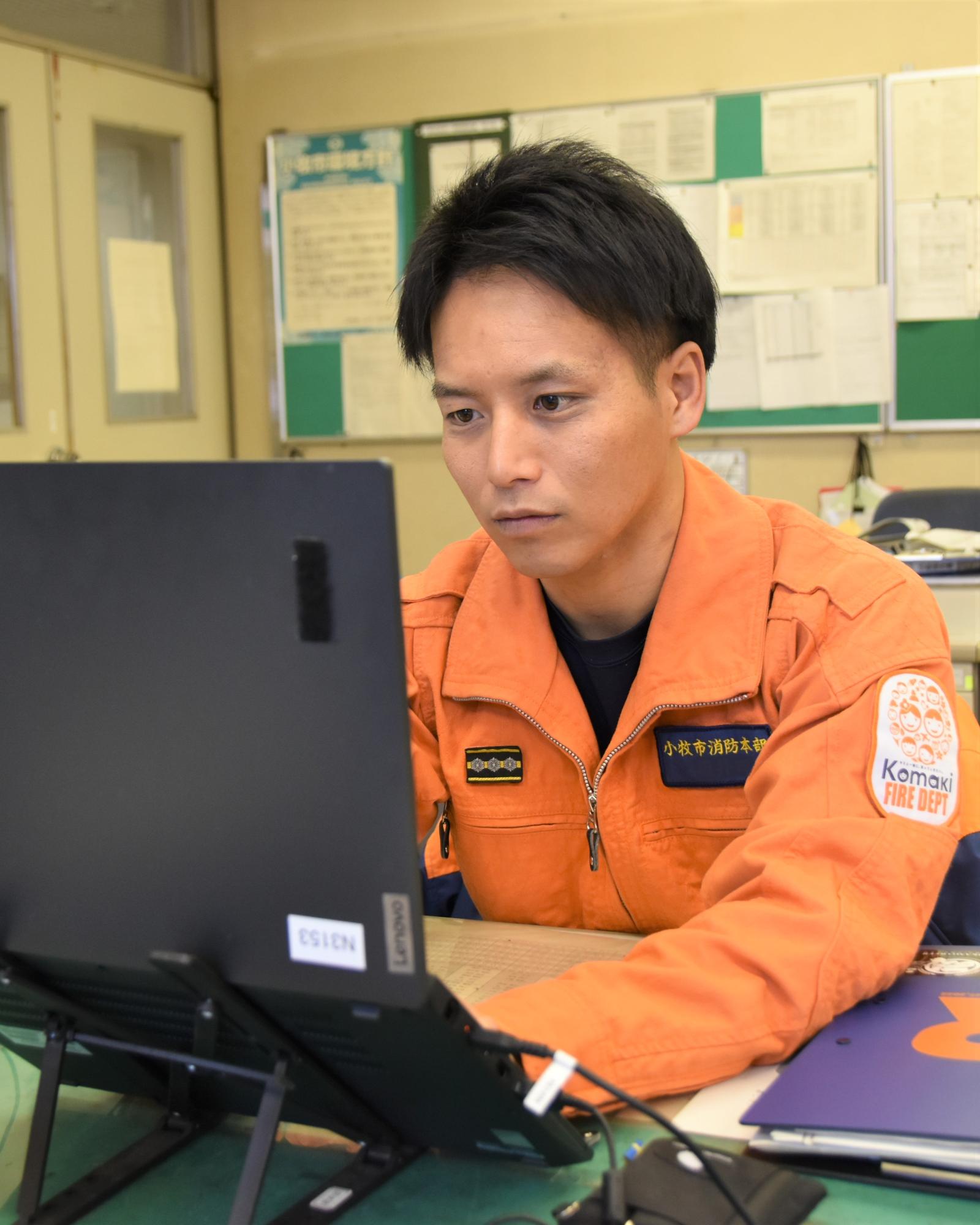 仕事の様子