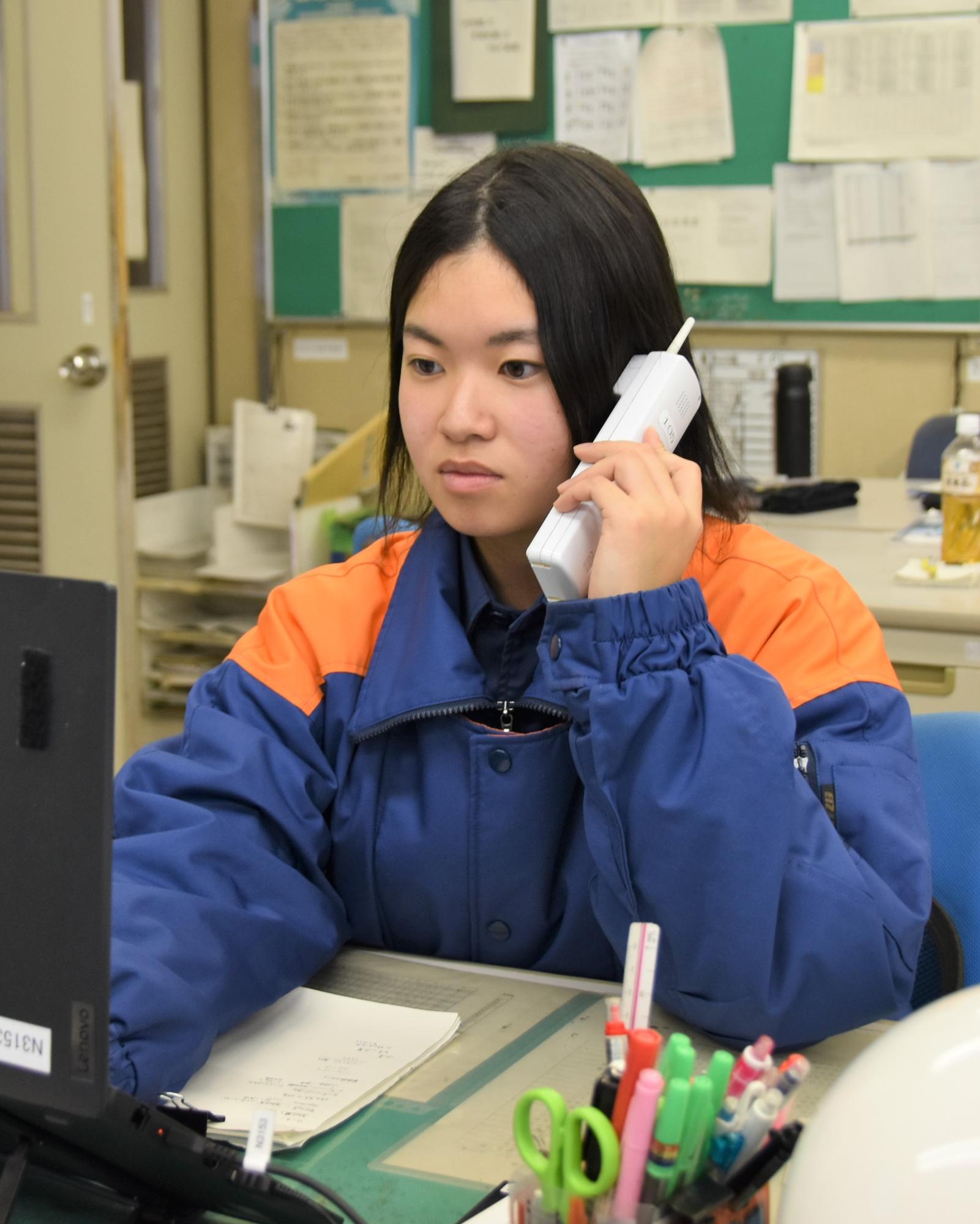 仕事の様子