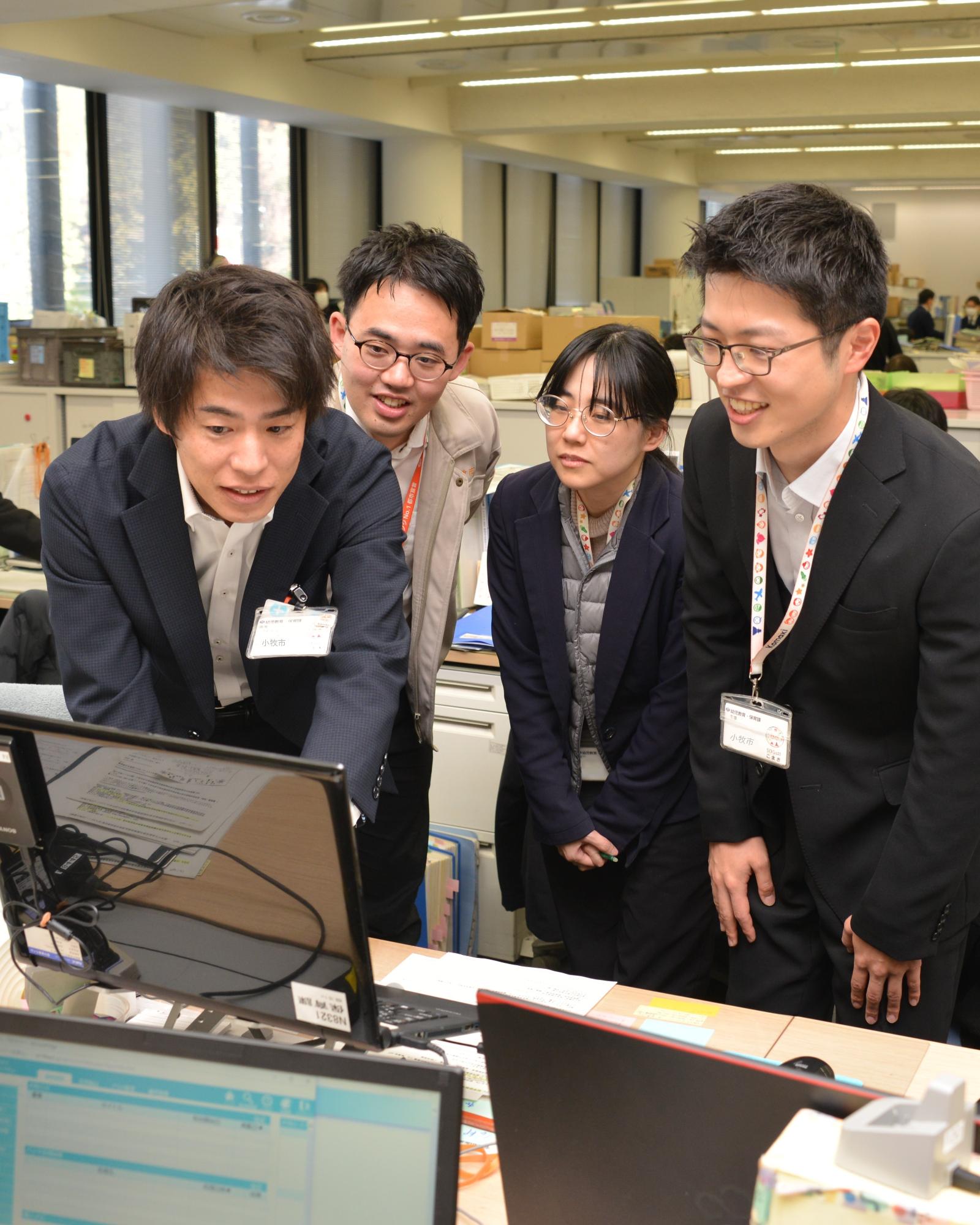 仕事の様子