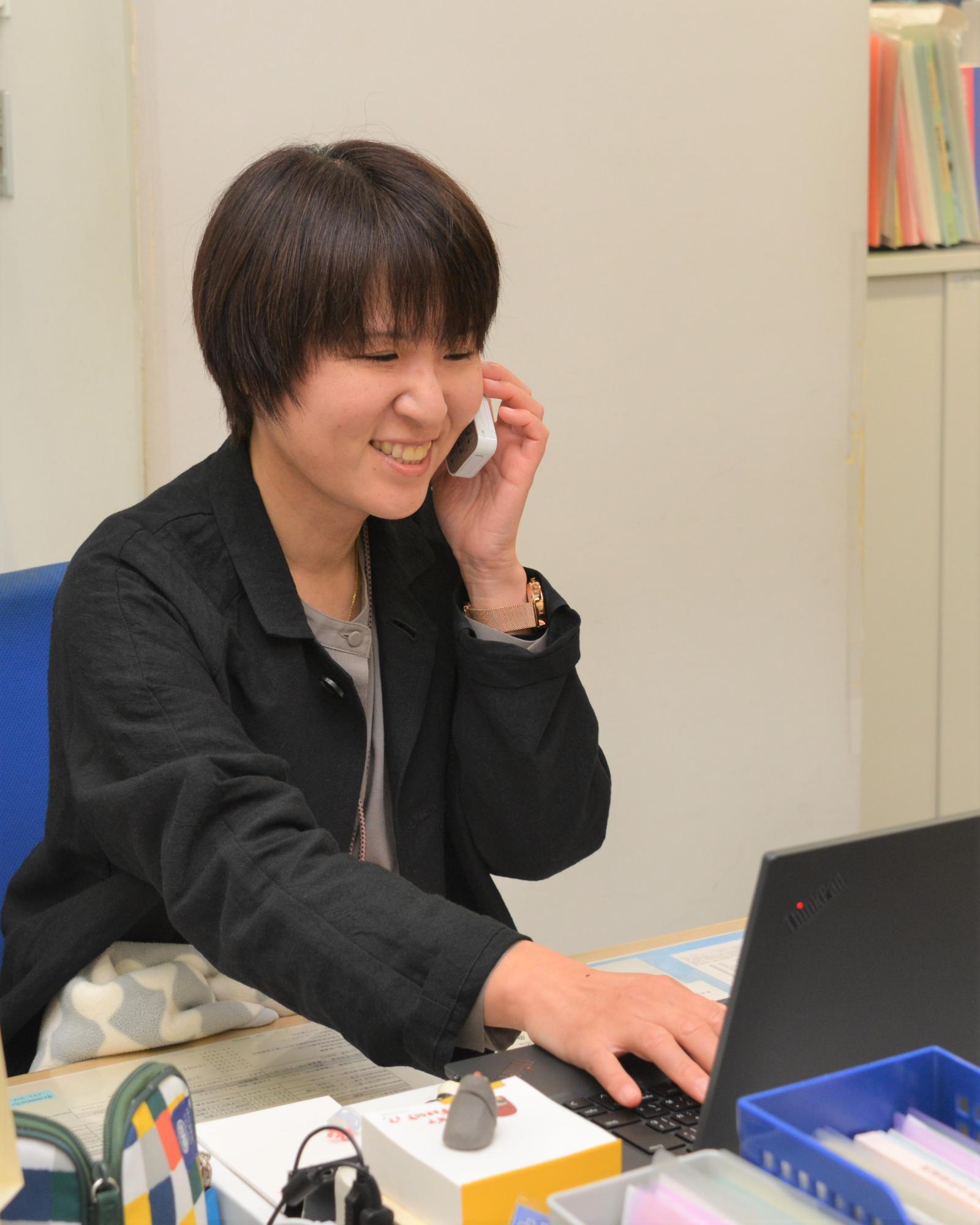 仕事の様子