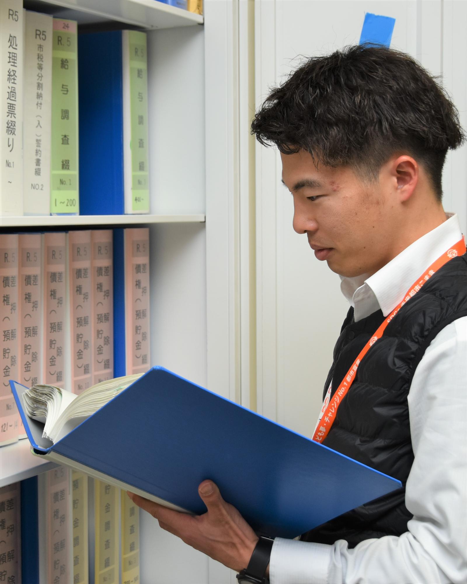 仕事の様子