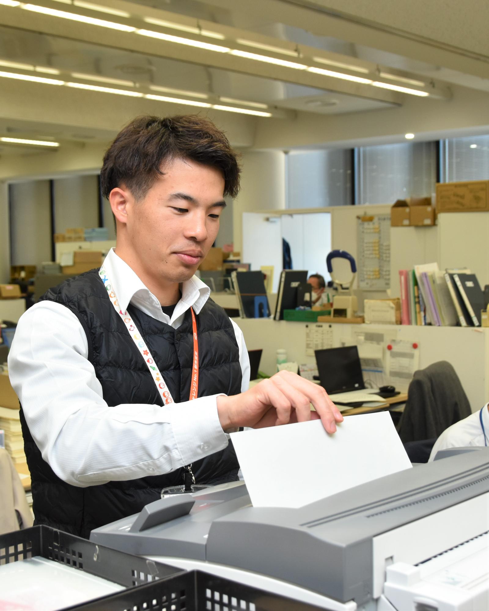 仕事の様子