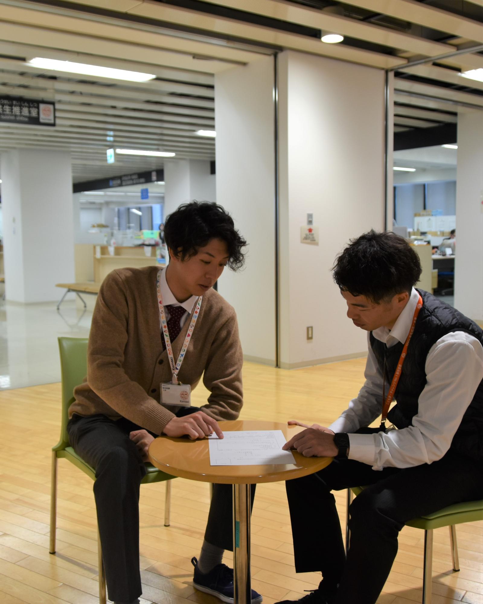 仕事の様子