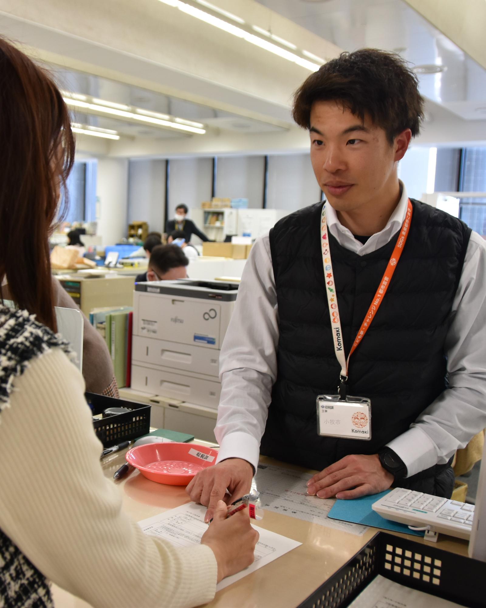 仕事の様子