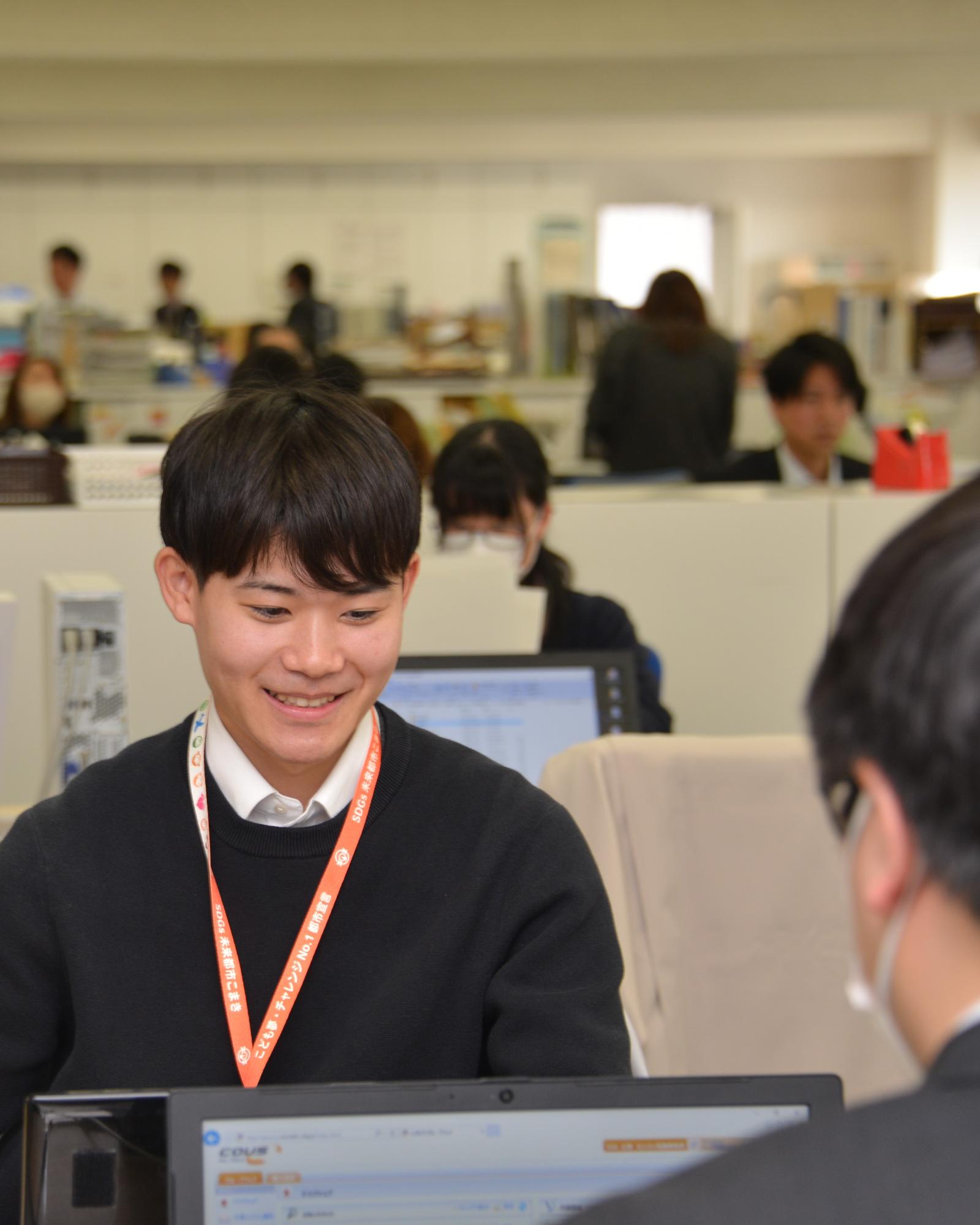 仕事の様子