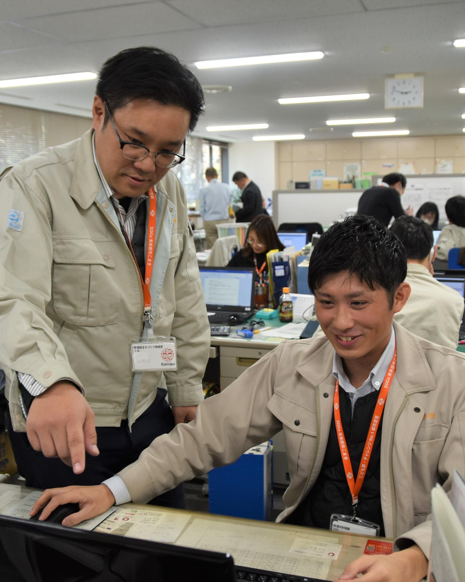 仕事の様子