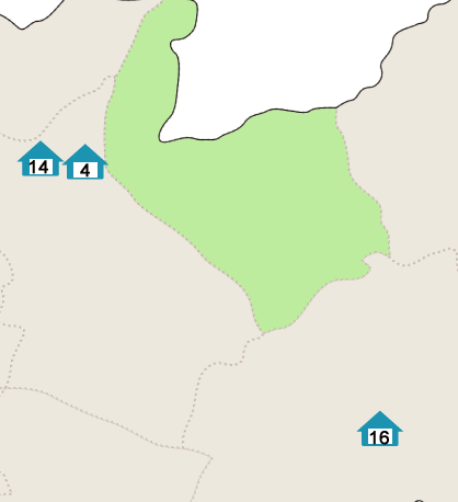 本庄小学校区の地図　暮らしの施設