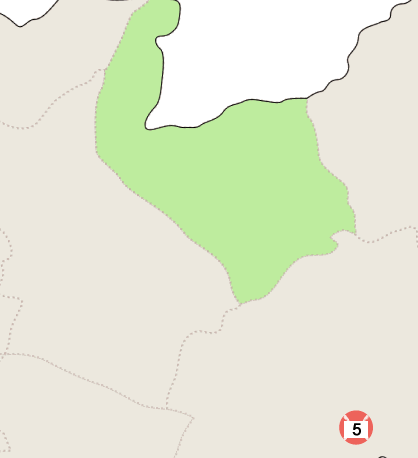 本庄小学校区の地図　運動の施設