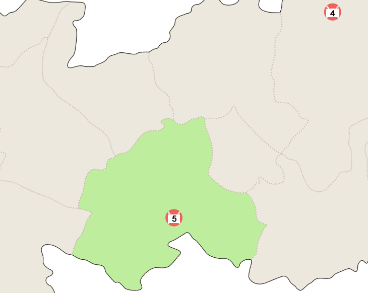 陶小学校区の地図　運動の施設