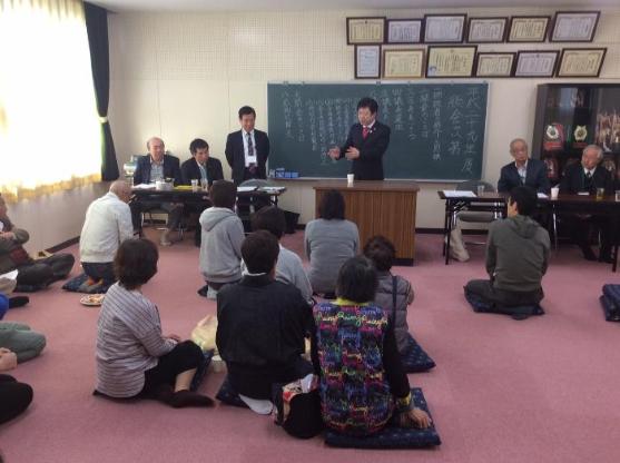 春日寺区総会の様子