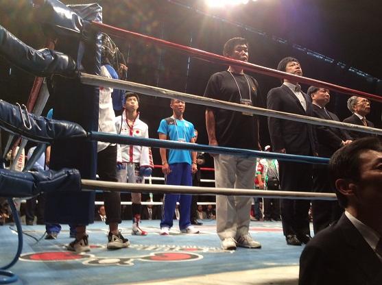 WBO世界ミニマム級王座決定戦の様子