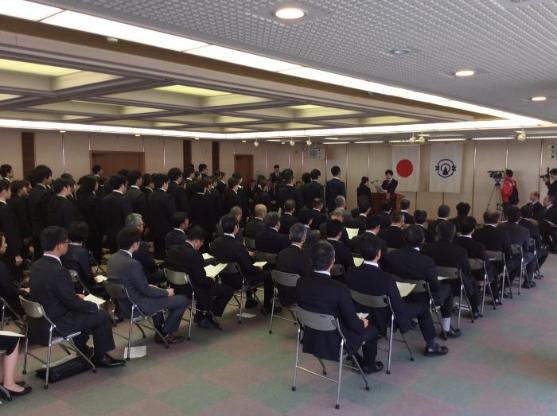 辞令交付式の様子