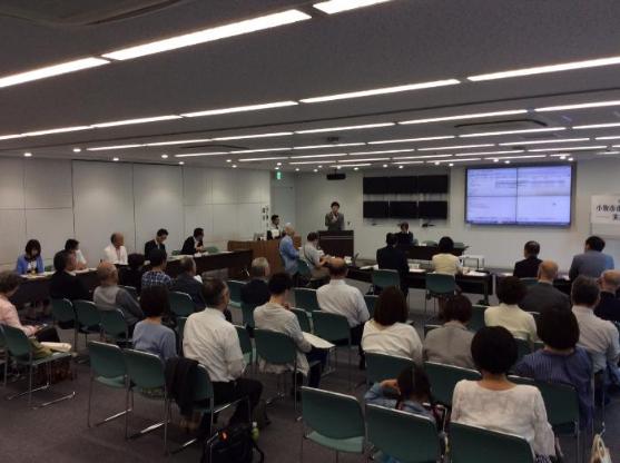 小牧市市民活動助成金実績報告会・企画提案発表会の様子