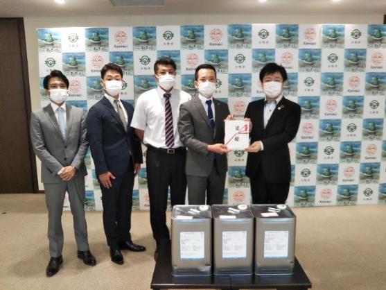 11日 有限会社平出精工様、株式会社ミドリ商会様、株式会社STK様 よりアルコール消毒液受贈
