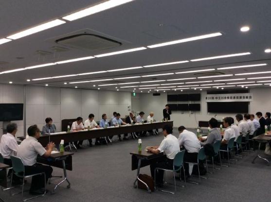 中江川改修促進協議会総会の様子
