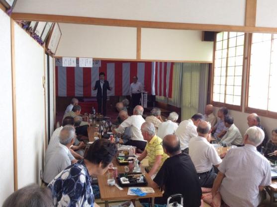 河内屋区敬老会の様子