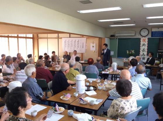 田県西区敬老会の様子
