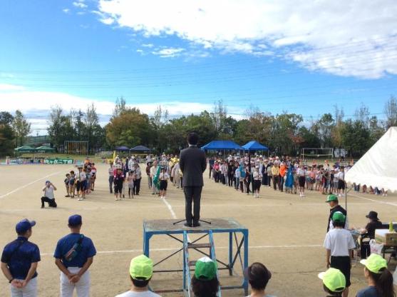 桃ケ丘小学校区レク運動会の様子